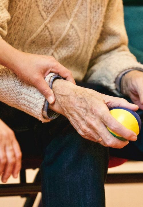 a person holding a lemon